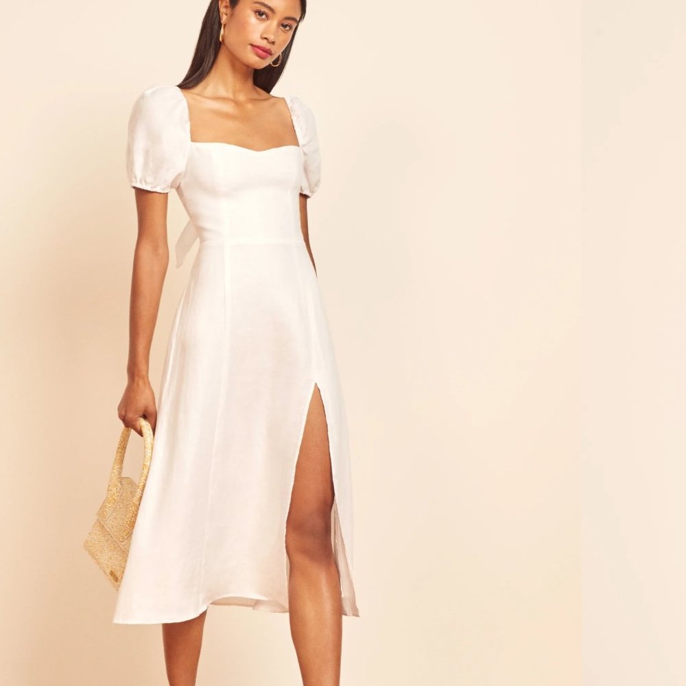 Reformation Denver Linen Dress
